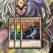 EXFO-ENSE1 x3 Mekk-Knight Avram Super Rare Excellent Condition Yugioh