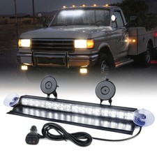16 In Led White Windshield Dash Strobe Emergency Hazard Warning Flashing Lights 16 In Led White Windshield Dash Strobe Emergency Hazard Warning Flashing Lights