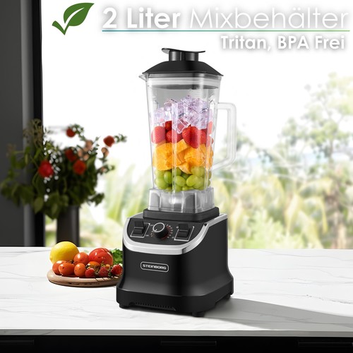 Hochleistungsmixer 1500 W Ice Crusher Stand Standmixer Blender Smoothie Maker - Afbeelding 6 van 9