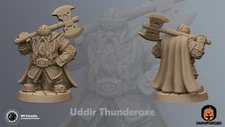 Uddir Thunderaxe | 32mm | RN Estudio | Table Top Gaming | RPG | D&D |  3D Print