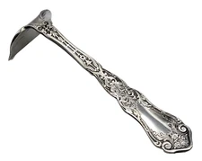 1907 Antique ROGERS Silver Plate Baby Food Pusher NO MONOGRAM