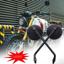 8/10mm Motorcycle Mirrors For Triumph Bonneville T100 Scrambler Street Triple