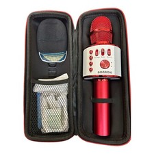 NEW Bonaok Wireles Bluetooth Karaoke Microphone Portable Handheld Speaker RED