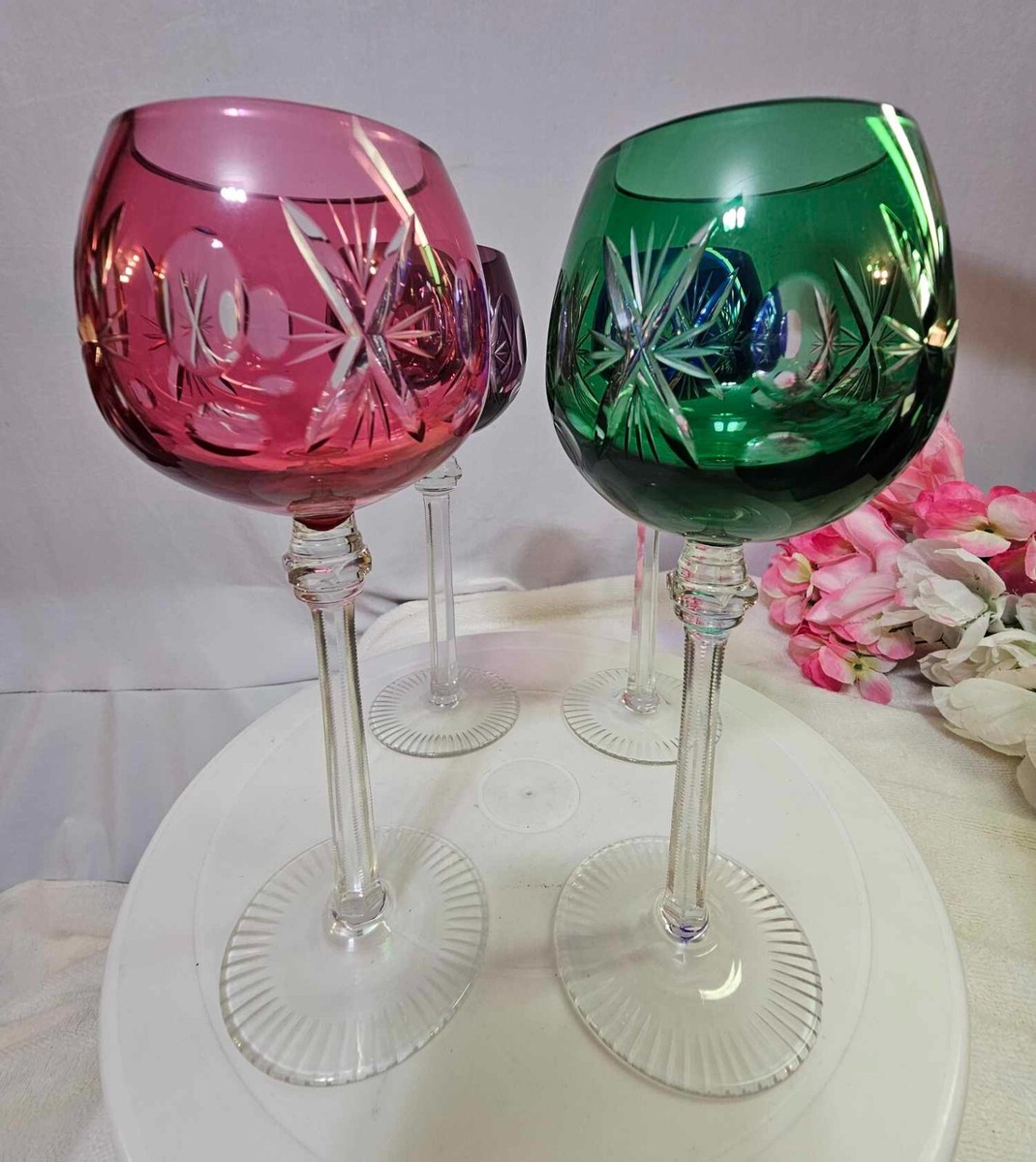 ゲンママ様3点おまとめ希少Czechoslovakiaガラスヴィンテージ9625 Bohemian (Czech Republic) glass, maker unknown - price guide