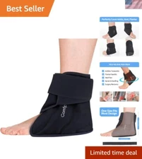 Reusable Ankle Ice Pack Wrap - Targeted Relief for Sprains and Plantar Fasciitis