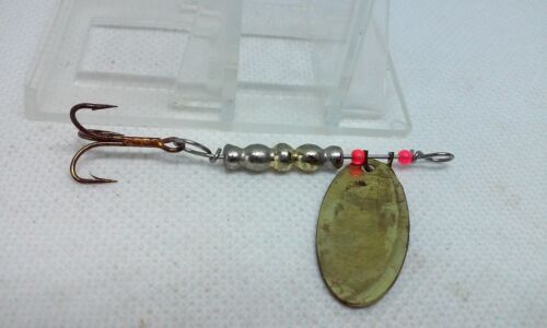 Vintage Morosco Swedish Swing Gold/Silber 3/4" Inline Spinner 3/16z Angelköder - Bild 2 von 6