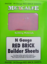 N Gauge Metcalfe Building Kit  - Red Brick Builders Sheets  (PN100)