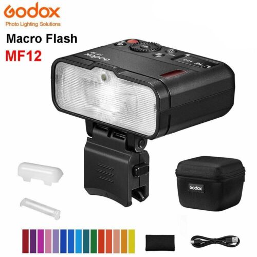 Godox MF12 TTL Macro Flash Light Speedlite for Sony Nikon Canon Fuji Olympus - Afbeelding 1 van 17