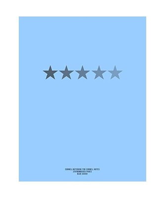 Cornell Notebook for Cornell Notes, 250 Numbered Pages, Blue Cover: For Taking C