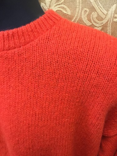  Ski Sweater M USA Minnesota board camp school Vintage I’m A Plum RED Wool Blend - Picture 8 of 9
