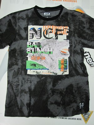 NEFF surf snowboard skateboard 2016 Bad Bunch TEE-SHIRT mens MED NEW w/tag