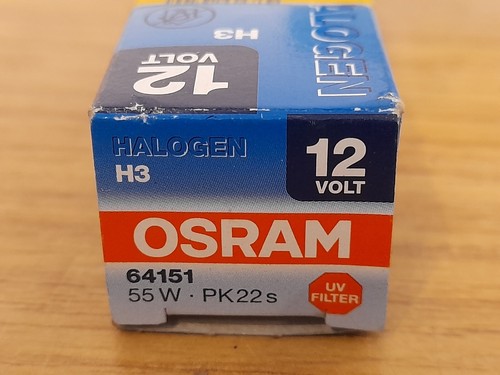 4 x Osram 64151 55W-PK22s Halogen Vehicle Bulb 12V H3 - Picture 5 of 5