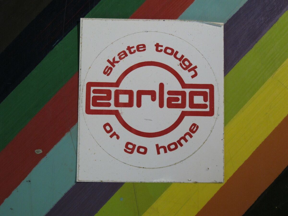 vtg 1980s-2000s Zorlac skateboard sticker - SUAS Pushead