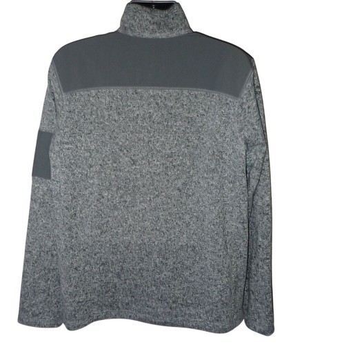 Eddie Bauer 1/4 Zip Fleece Sweater Pullover Sweatshirt Gray Mens L Outdoor - Picture 7 of 9
