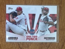 2023 Topps One-Two Punch #12P-10 Zack Wheeler/Aaron Nola - Philadelphia Phillies