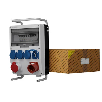 Stromverteiler TD-S/FI 16A 4x230V SKHU 32A Anbaustecker franz/belg System - Bild 1 von 3