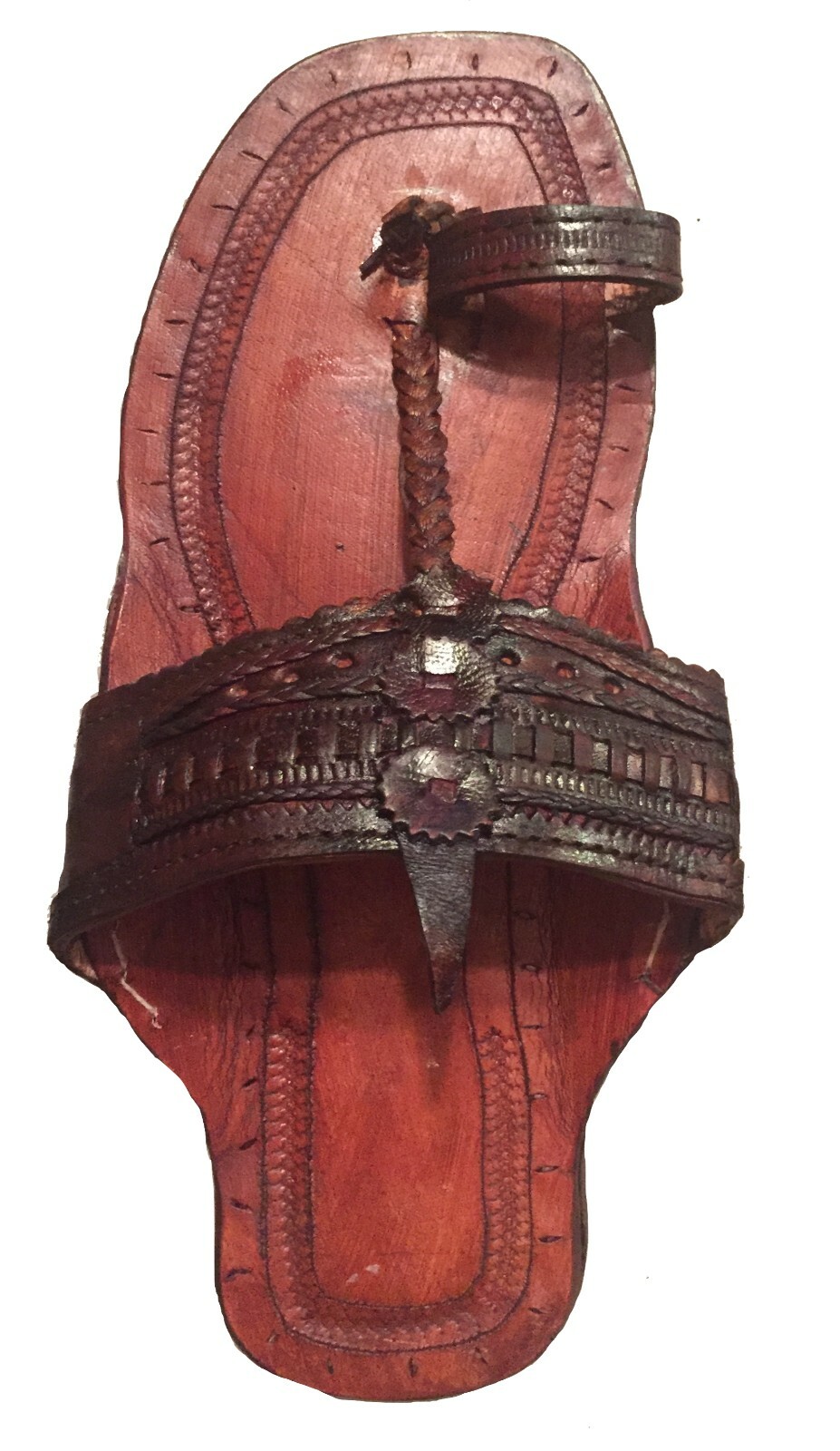 Handmade Hippie Leather Jesus Sandals - Toe Strap, Unisex (Men 5-13/Women 7-12), 100% Leather