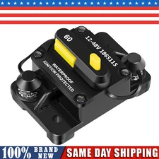 MKR-27 60 AMP Circuit Breaker 1865115 w/ 1/4" Studs for Minn Kota Trolling Motor