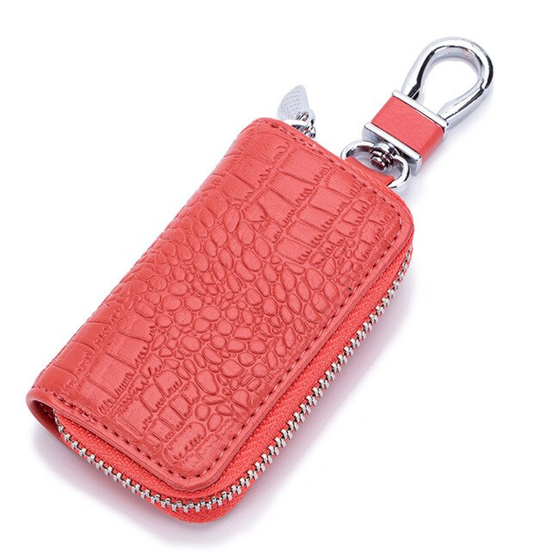 Mini Key Holder for Car Keys Wallet Pouch Bag Premium Leather Keychain