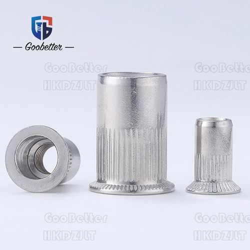 M3 - M12 A2 304 Stainless Steel Rivnuts Knurled Flange Threaded Insert Rivet Nut - Picture 6 of 36
