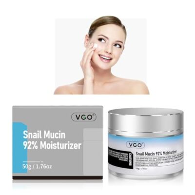 VGO Snail Mucin 92% Moisturizer Daily Face Moisturizer Hydrating Repair Face 