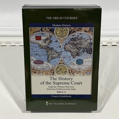 The Great Courses History Of Supreme Court Part 1 2 3 DVD + Guidebook Sealed