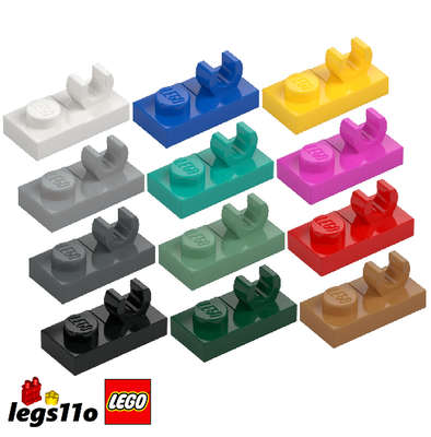 LEGO 44861 / 92280 Pack of 1x 2x 4x 8x - Plate 1x2 with Top Clip