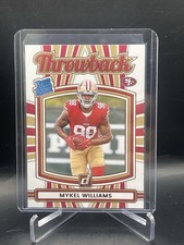 🔥2025 Donruss #20 Mykel Williams Rated Rookies Throwback San Francisco 49ers🔥