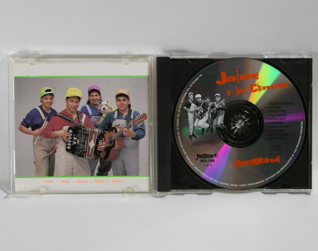 Jaime y Los Chamacos - Cd - Outrageous - Latin Chicano Tejano Rare