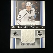 2013-14 SP Game Used Authentic Fabrics Dustin Brown Hockey Card