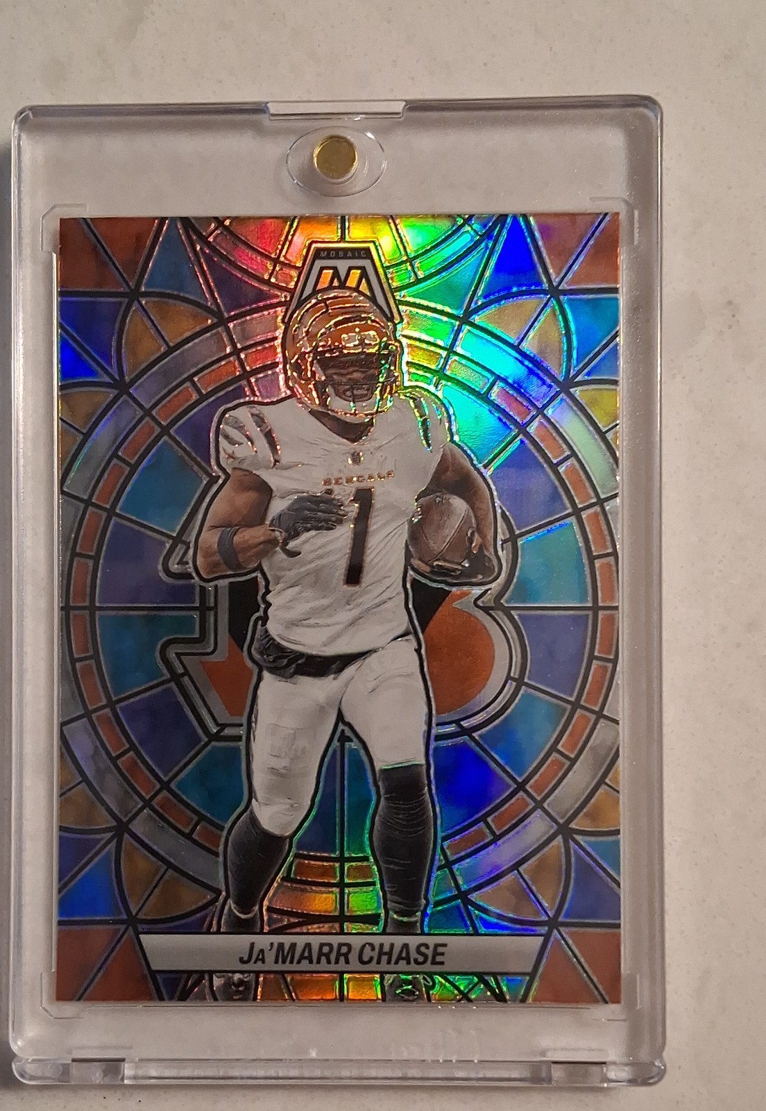 2023 Panini Mosaic - Stained Glass Ja'Marr Chase #SG-13