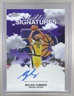 Myles Turner 2025 Topps Chrome #SWS-MT Purple Refractor SkyWrite Auto /75