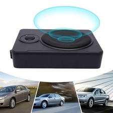 8" Under Seat Powered Subwoofer 12V Active Subwoofer Hideaway Car Audio Speakers