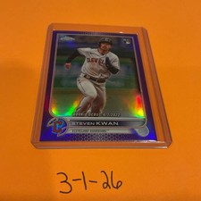 2022 Topps Chrome Update Series -Steven Kwan #USC178 Purple Refractor RC