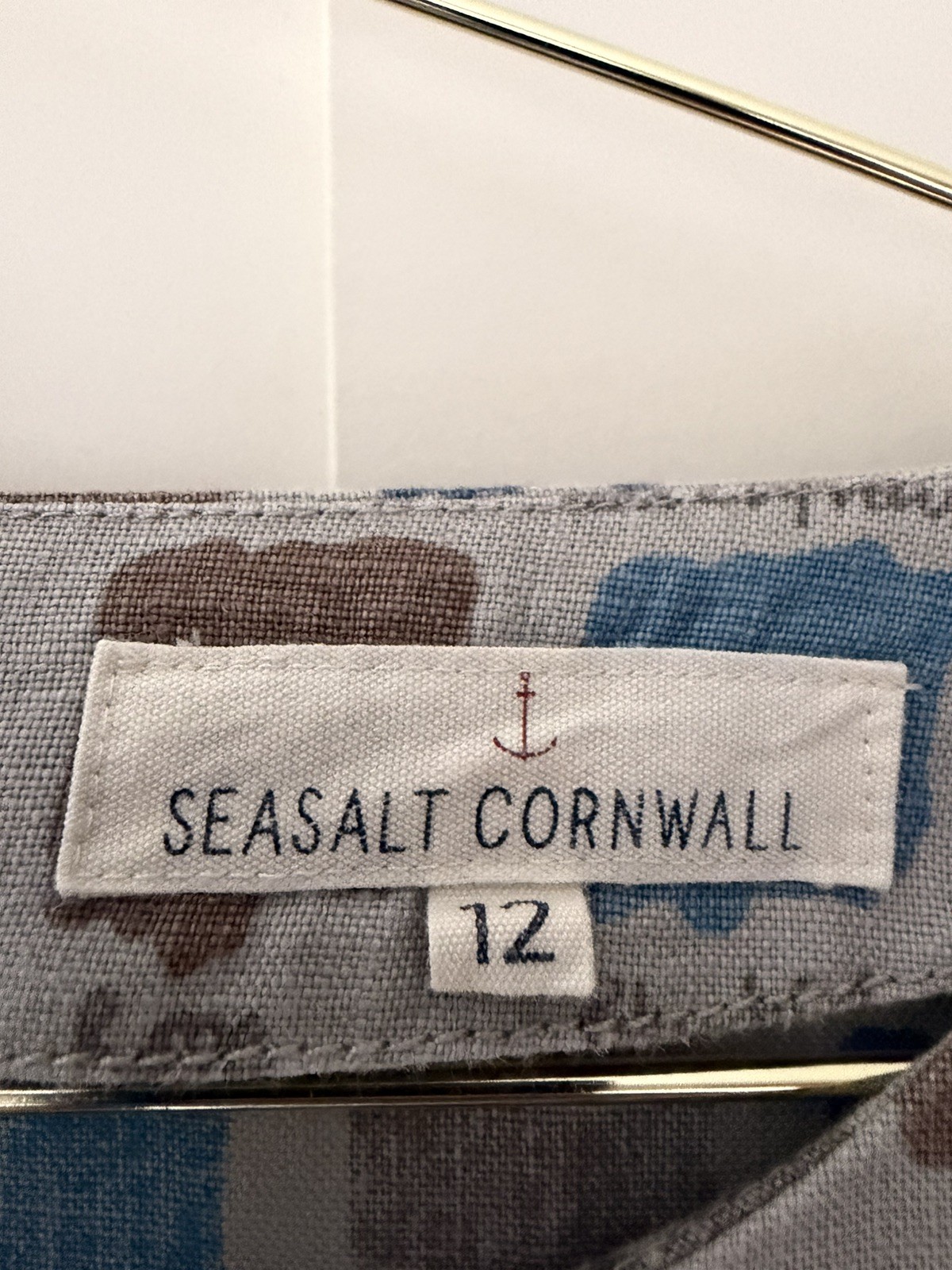 Seasalt Cornwall Rare Blue Painters,Sol Blaze Tunic Dress long Top 100percent Linen 12 image 7
