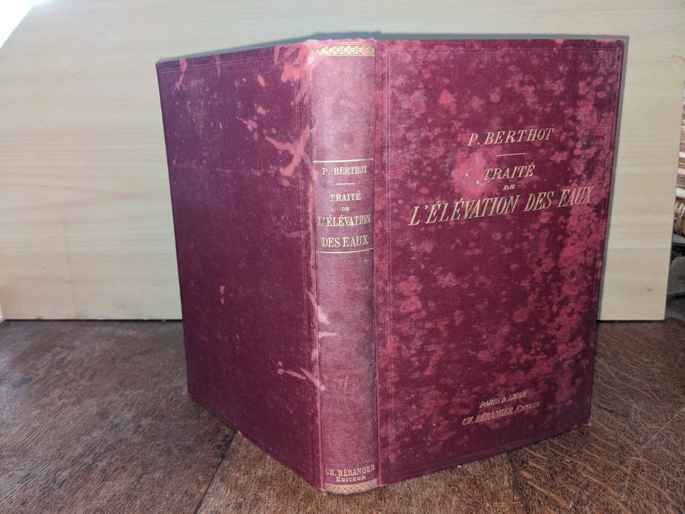 old book - Treatise on the elevation of water - 1893 - Image 2 of 4