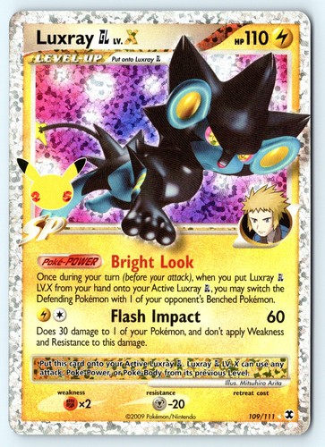 Luxray GL LV.X 109 Celebrations Holo Pokemon NM