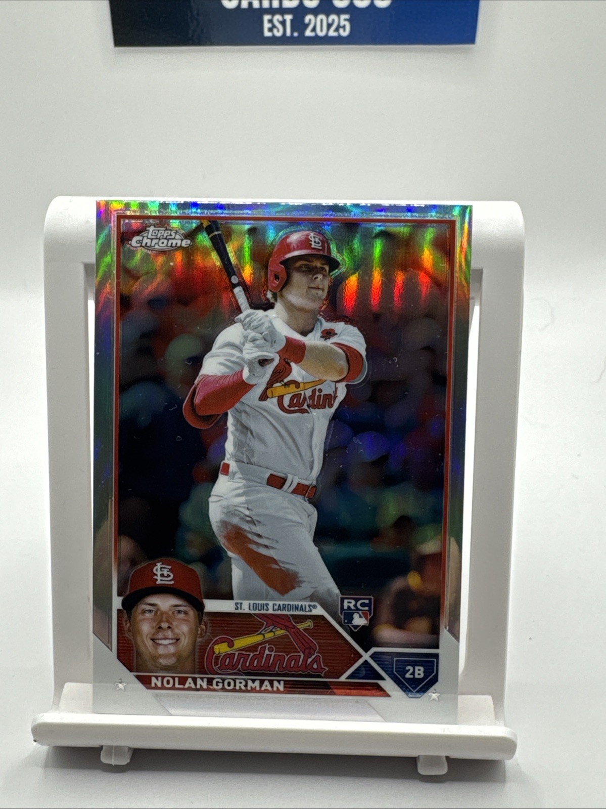 2023 Topps Series 1 - Nolan Gorman #16 Rainbow Foil (RC)