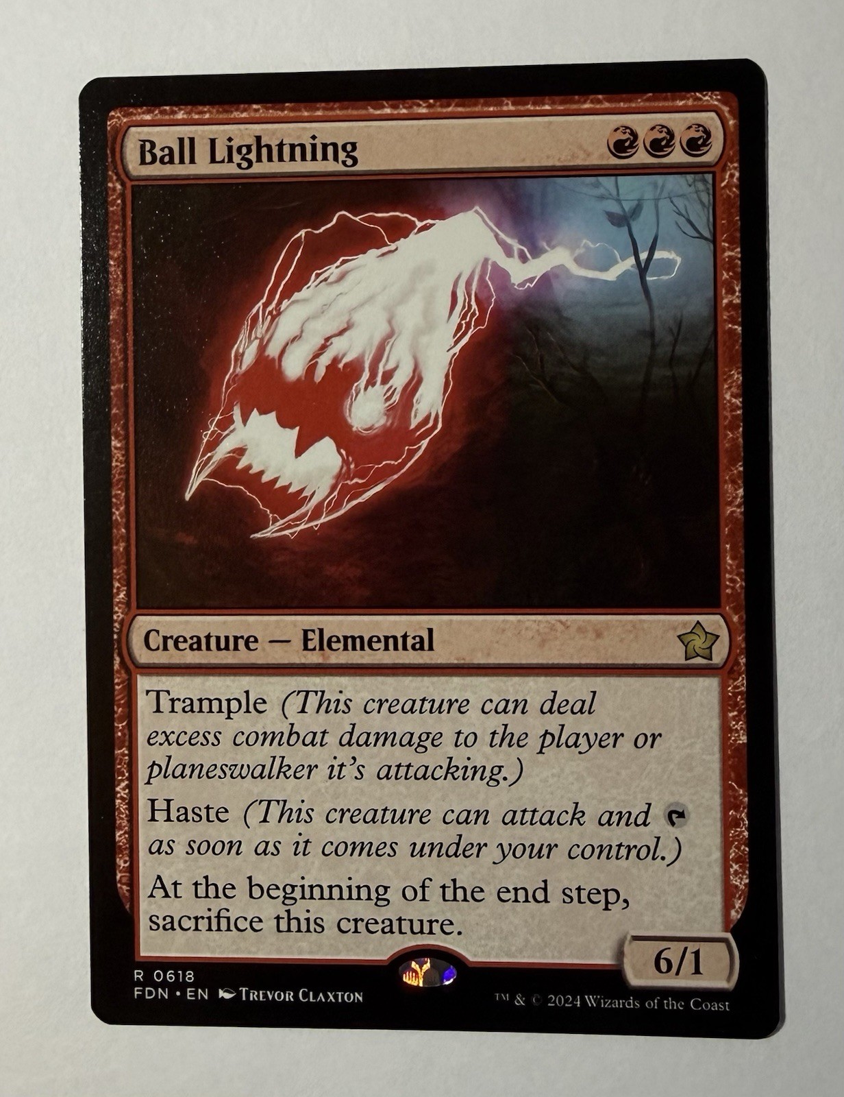Ball Lightning #618 (NM) Foundations FDN Magic MTG