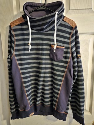 Mens Large Wam Denim Pullover Sweater
