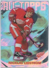 1999-00 Topps ALL-TOPPS NICKLAS LIDSTROM Insert Detroit Red Wings Hall Of Fame