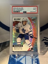 2023-24 Upper Deck Allure Matthew Knies ROOKIE CARD Red Rainbow Variant PSA 9