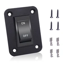 On-Off Switch 12V 20A 4 Pins DPST Rocker Switch Panel RV Light Switch for RV Tra