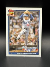 1991 Topps - Fernando Valenzuela #80 Dodgers