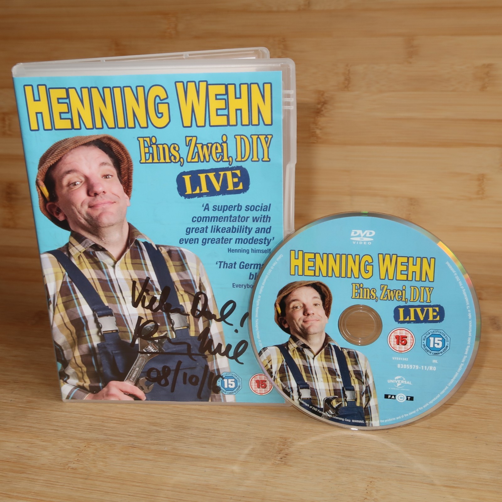 Henning Wehn  Signed DVD   Eins, Zwei D.I.Y