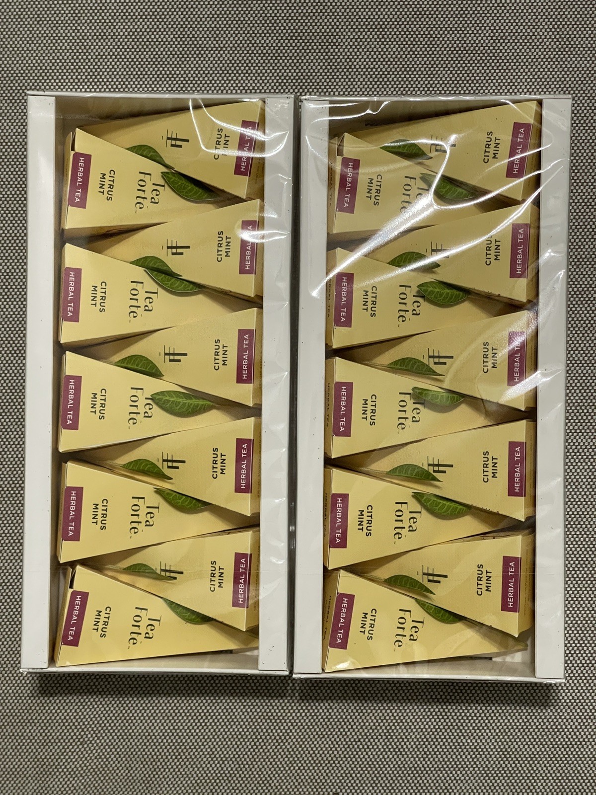 Forte Citrus Mint Pyramid Infusers Organic Herbal Tea Bags 2