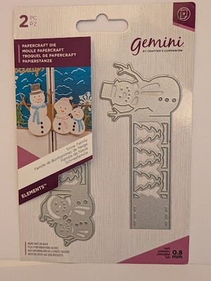 Crafter's Companion Papercraft Snow Family Cutting Die Set NEW