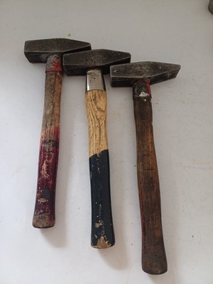 1 Schlosserhammer, Hammer 1000g, Din 1041, Werkstattauflösung,verstärkt,Hickory