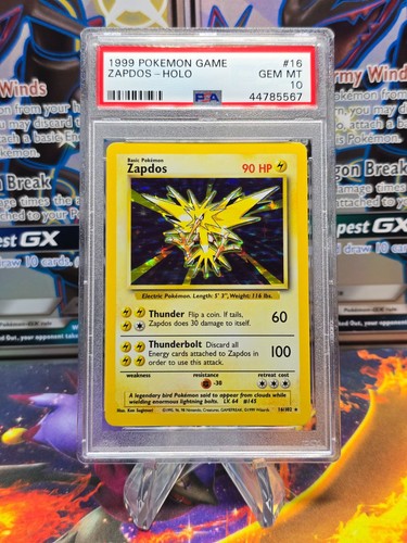 Zapdos graded PSA 10 for sale on eBay