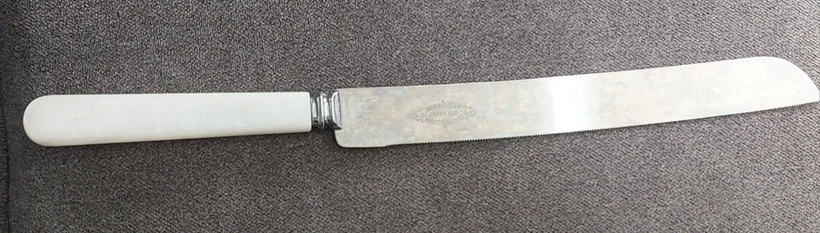 Vtg Kitchen Sheffield England Stainless Steel Bread Knife Serrated Edge